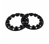 Tbest La Garniture de Moyeu de Roue de VTT de 6 Pouces Couvre La Protection des Couvertures Universelles de Moyeu de Véhicule Tout Terrain avec Matière Plastique pour ATV UTV Hors Route (Black)