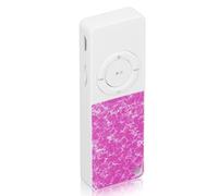 Tbest Lecteur MP3 Lecteur de Musique Portable Mince avec Son HIFI sans Perte Autonomie de la Batterie de Stockage Extensible de 64 Go Léger pour les études de Voyage en Salle de Sport Bleu (Aubergine)