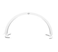 Tbest LED Half Moon Desk Lamp 48w 28 Pouces Alighable Dimmable Bright Light avec Télécommande pour Nail Art Facial Spa Extensions de Cils Alliages en Aluminium Blanc (Prise UE)