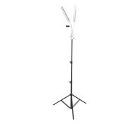 Tbest LED Vidéo Lumière Double Bras 40W Dimmable 3200K à 5600K Pliable Remplir avec Support de Téléphone Trépied pour Maquillage Photographie en Direct Streaming (Prise UE)