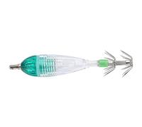 Tbest Leurre Lumineux pour Calmar avec Hameçon, Conception Imperméable | Couleur de lumière verte, Conception double couche, Adapté à la pêche hauturière, Profondeur 300M, Idéal pour les lacs et