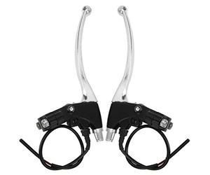 Tbest Levier de Frein de Vélo électrique Vélo électrique E Bike Universel en Aluminium étanche Antidérapant Ergonomique Gauche Droite 1 Paire avec Poignée en Fil Court pour Scooter