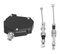 Tbest Levier D'embrayage Stunt Levier de Câble de Traction D'embrayage de Câble 50% de Résistance en Moins Plus Long CNC en Aluminium avec des Performances (B (noir))