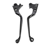 Tbest Leviers D'embrayage de Frein en Alliage D'aluminium, Anti-décoloration, Remplacement pour FLHR 1996 - 2007 (BLACK)