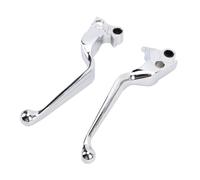 Tbest Leviers D'embrayage de Frein en Alliage D'aluminium, Anti-décoloration, Remplacement pour FLHR 1996 - 2007 (SILVER)