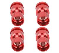 Tbest Localisateur de Trous de Coque de Carrosserie RC, Outil de Colonne de Montage en Alliage d'aluminium pour PC PVC Télécommande Réparation de Voiture Modification Bleu 4 Pièces (Rouge)