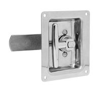 Tbest Loquet de Boîte à Outils en Acier Inoxydable, Serrure à Poignée en T Pliable, Robuste RV Remorque Camion Boîte à Outils Porte pour Van Véhicule D'ingénierie