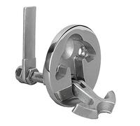 Tbest Loquet de Trappe de Bateau en Acier Inoxydable 316 de qualité Marine, Poignée de Levage Tournante, Conception à Pousser pour Fermer pour Trappes, Portes de Console Centrale,