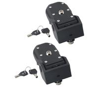 Tbest Loquets de Capot de Verrouillage avec e Remplacement, Antivol Robuste, pour une Protection Sécurisée du Moteur, Aventure Hors Route, en Acier Inoxydable (SILVER)