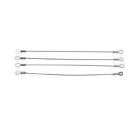 Tbest Lot de 4 Fils de Suspension avec Boucles, Support de Charge de 15 Kg, Support de Cadre Photo en Acier Inoxydable, Fil Antirouille pour Miroir/lustre/rideau pour un Montage sécurisé