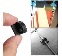 Tbest Lot de 40 Clips Fixes pour Cordon de Voiture, Organiseur de Câbles de Données de Voiture, Clips en Plastique Autocollants pour la Gestion des Fils Décoratifs Légers, Supports d'attaches de