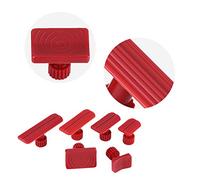 Tbest Lot de 6 Onglets D'extraction de Bosses pour Carrosserie Automobile, Kit de Réparation de Bosses sans Peinture avec Marteau à Barre en T pour le Traitement de la Tôle,