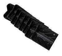 Tbest Lot de 8 Protections d'angle de Haut-Parleur Noires à Angle Droit avec Kits de Vis - Plastique à Fort Impact pour Haut-parleurs Professionnels de Scène, Conception Anti-Collision