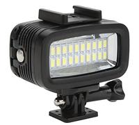 Tbest Lumière LED sous-Marine IPX8 IPMERSHIPHERPHOP 40M DIVE DEUPE 700lm Éclairage Libre de luminosité de Haute luminosité pour Osmo Action Onex2 ABS Metal 247g (Black)