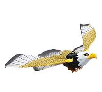 Tbest Luminous Hanging Eagle Toy with Flashing Eyes and Sound (Courant | Conception Falcon, yeux clignotants à LED, effets sonores activés par le mouvement, météo pour jardin, ferme, décoration