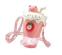 Tbest Machine à Bulles Automatiques Jouet illuminé pour, Tasse de thé au Lait de Bouteilles de Bouteilles de de pour Le Camping à Domicile, Matériau Plastique Robuste (Pink)