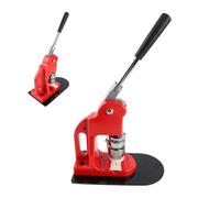 Tbest Machine à Fabriquer des Boutons avec 100 Pièces de Boutons, Presse à Broches Professionnelle pour Badges, Porte-clés, Travaux Manuels, Conception en Acier Inoxydable et en Caoutchouc, Haut