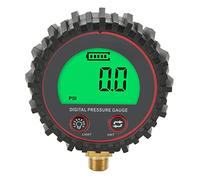 Tbest Manomètre Numérique de Gonflage de Pneu, Manomètre Numérique avec Grand écran LCD rétroéclairé, 4 Unités Commutables, Plage de 3 à 255 PSI pour Voitures, Camions, Motos, SUV,