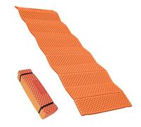 Tbest Matelas de Couchage de Camping Pliable - Matelas en Mousse Léger pour la Randonnée, la Randonnée et Les Aventures en Plein Air, et Coussin de Voyage Compact (Orange)