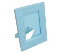 Tbest Mini Cadres Photo 4,3 X 3,3 Pouces, en Plastique Robuste, pour Bureau, Affichage D'images pour 12, 11, 9, 8, 7, Décoration de Maison, de Bureau, (Blue)