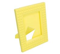 Tbest Mini Cadres Photo 4,3 X 3,3 Pouces, en Plastique Robuste, pour Bureau, Affichage D'images pour 12, 11, 9, 8, 7, Décoration de Maison, de Bureau, (Yellow)