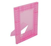 Tbest Mini Cadres Photo 4,3 X 3,3 Pouces, en Plastique Robuste, pour Bureau, Affichage D'images pour 12, 11, 9, 8, 7, Décoration de Maison, de Bureau, (Rose Clair)