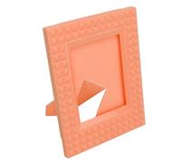 Tbest Mini Cadres Photo 4,3 X 3,3 Pouces, en Plastique Robuste, pour Bureau, Affichage D'images pour 12, 11, 9, 8, 7, Décoration de Maison, de Bureau, (Orange)