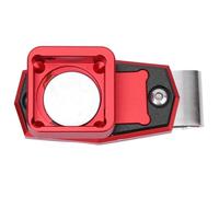 Tbest Mini étui à Craie de Billard Magnétique avec Clamp/Holder Fixe, Porte-Craie de Billard Portable en Aluminium pour Joueurs, Bleu (Rouge)