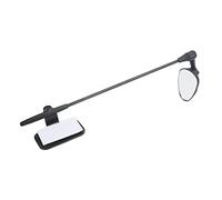 Tbest Miroir de Casque de Vélo Réglable à 360 Degrés, Design Plat, Rétroviseur de sécurité avec Boucle en Nylon en Alliage D'aluminium pour Casque de Cyclisme, Installation Gauche Droite