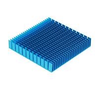 Tbest Module de Refroidissement de Dissipateur Thermique en Aluminium Noir, 120Mm X 120Mm X 20Mm, pour Carte Mère Cpu Pcb, Refroidissement Haute Puissance avec Traitement d'oxydation (BLUE)