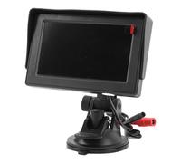 Tbest Moniteur de Caméra de Voiture pour bébé 4,3 Pouces 1080P HD Caméra de Banquette Arrière Orientée vers L'arrière avec Vision Nocturne Rotation à 360 ° Grand Angle de Vue Prise (avec 8