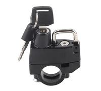 Tbest Motorcycle Casque Lock Hourde Métal Universal Universal 22 Mm Gardoncule Anti-vol Sécurité pour le Scooter à Moto Scooter Outdoor