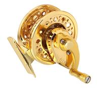 Tbest Moulinet de Pêche à 5 Roulements, Rapport de Vitesse 3.0:1, Roue de Pêche Portable en Métal avec Aluminium usiné CNC à Grande Vitesse, Récupération à Gauche pour des Performances Puissantes