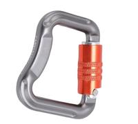 Tbest, Mousquette de Verrouillage Automatique Compact et Léger pour l'escalade, l'alpinisme, la Randonnée avec Un Alliage en Aluminium de 20 Knk, adapté au Parapente (Grey)