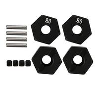 Tbest Moyeu Hexagonal de Roue, pièce de Mise à Niveau d'adaptateur de moyeu d'entraînement Hexagonal de Roue en Alliage d'aluminium Compatible avec la Chenille RC SCX10 90046 90047 RR10(9.0mm)