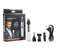 Tbest Nez tondeuse à cheveux ensemble 3 en 1 Rechargeable Hommes Épilation Nez Oreille Temple Tondeuse Électrique Clipper