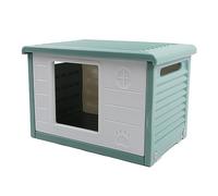 Tbest Niche d'extérieur Résistante aux Intempéries pour Chat - Abri Respirant pour Animaux de Compagnie pour Les Saisons, Matériau PE, Assemblage Facile, Spacieux pour Chats et Petits Animaux,