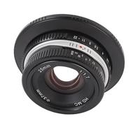 Tbest Objectif Fixe 25 Mm F1.7 à Mise au Point Manuelle, Grande Ouverture pour Monture RF APS - Format C R7 R10 R50 R100 RP R5 R6 de Portraits Détaillés et de Rêve, Paysages, Design (Black)