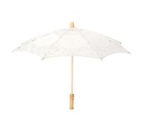 Tbest Ombrelle Mariage, Ombrelle,Ombrelle,Steampunk Parasol,Ombrelle Dentelle Noire,Dentelle Parasol À La Main Dentelle Fleur Broderie Parasol Mariage Mariée Photographie Parapluie Blanc L (Beige)
