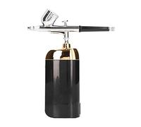 Tbest Oxygen Facial Portable Airbrush, sans Fil (BLACK) | Chargement USB, atomisation fine, temps d\'utilisation de 60 minutes, corps ABS, adapté au maquillage, à la décoration de