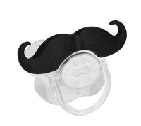 Tbest Pacificateur, Drôle, Type Moustache, Conception Spéciale, Mini-mini Portable Portable Mignon Lèvres de la Barbe de la Barbe en Silicone de la Sucette Environnementale, Niveau Alimentaire, Non