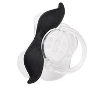 Tbest Pacificateur, Drôle, Type Moustache, Conception Spéciale, Mini-mini Portable Portable Mignon Lèvres de la Barbe de la Barbe en Silicone de la Sucette Environnementale, Niveau Alimentaire, Non