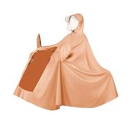 Tbest Pain Imperméable, Arc à L'épreuve du Corps Plein Plein Réutilisable de la Batterie électrique Poncho pour les Cyclistes (Type de couverture miroir 4x orange)