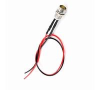 Tbest Panneau LED 12 V 8 Mm pour Tableau de Bord, Voyant D'avertissement, Lampe Témoin, 4 Pièces, Super Lumineux, économie D'énergie, Durable, Universel, pour Voiture, Camionnette, (Éclairage blanc)