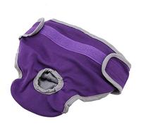 Tbest Pantalon de Polyester pour Chiens Bande élastique Réglable pour Empêcher Le Harcèlement Sexuel Pantheler Physiologique (M)