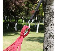 Tbest Paquet de 2 Crochets en S en Métal Robustes pour Hamac de Camping en Plein Air, Crochets en Forme de S Ultra épais et Antirouille avec Extrémités Plates pour Balançoire, Pot, Placard,