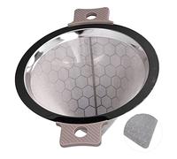 Tbest Passoire Conique, Acier Inoxydable de Haute qualité, 16,5 Cm | Passe au lave-vaisselle, Facile à nettoyer, Conception anti-brûlure, Filtrage efficace des jus, Ménage et bar