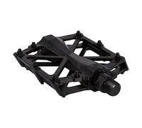 Tbest Pédales de Vélo Plateforme de Vélo à Pédale Plate Plate-Forme de Pédale -Forme Large Antidérapante en Alliage D'aluminium Léger 1 Paire de Couleurs Vives pour VTT de (Black)