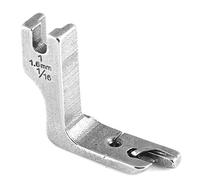 Tbest Pied-de-biche à Ourlet roulé 4,8 Mm pour Machine à Coudre Industrielle à Aiguille Unique - Pied de Rechange Universel en Acier pour Machines à Lit Plat (1.6MM)