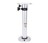 Tbest Piédestal de Table de Bateau, Hauteur Réglable de 18,7 à 29,9 Pouces, Alliage D'aluminium Robuste, Conception Détachable à Rotation à 360 Degrés, avec Bouton Rotatif pour